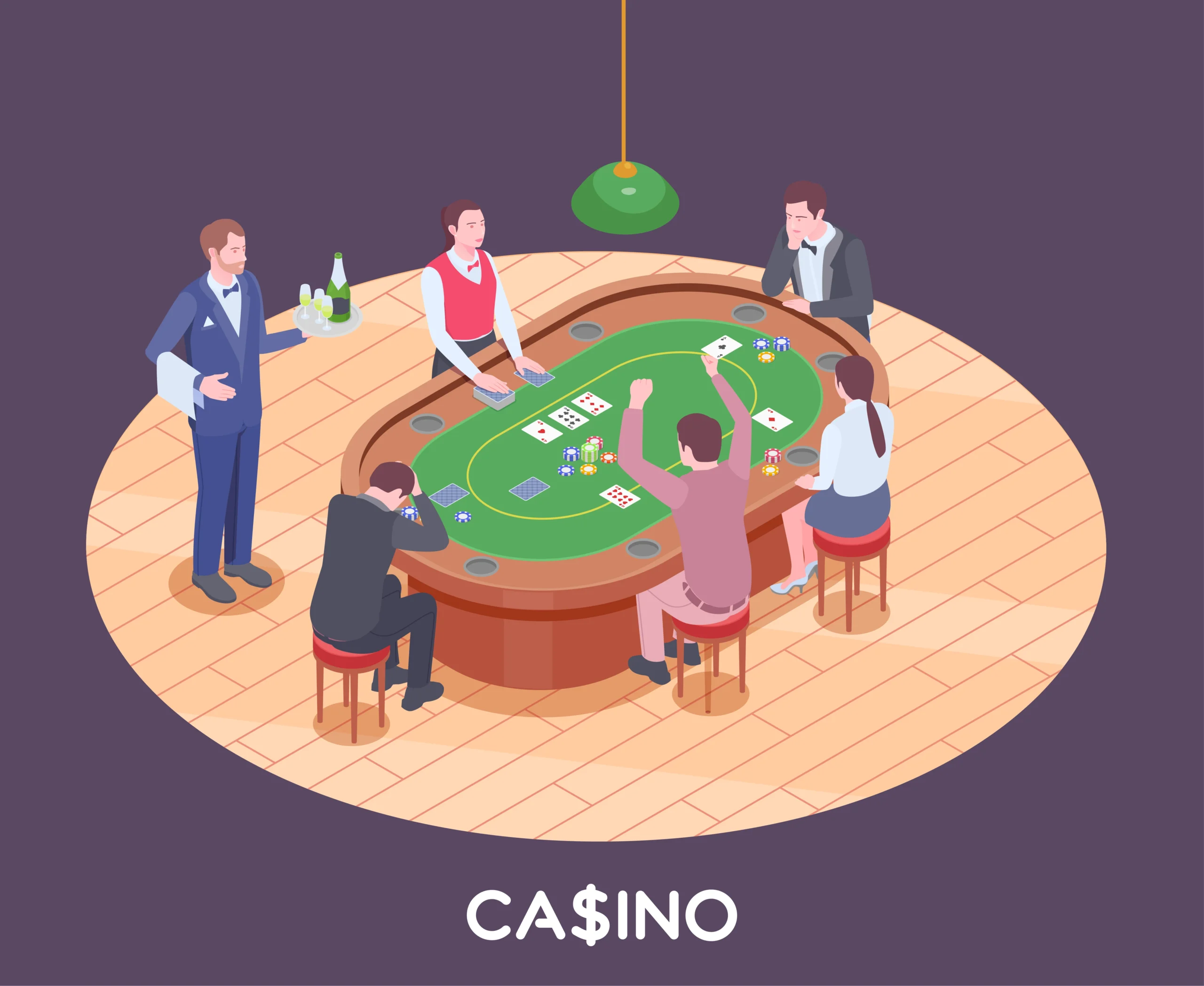 Người chơi tham gia bàn baccarat trong casino trực tuyến với dealer và chip cược